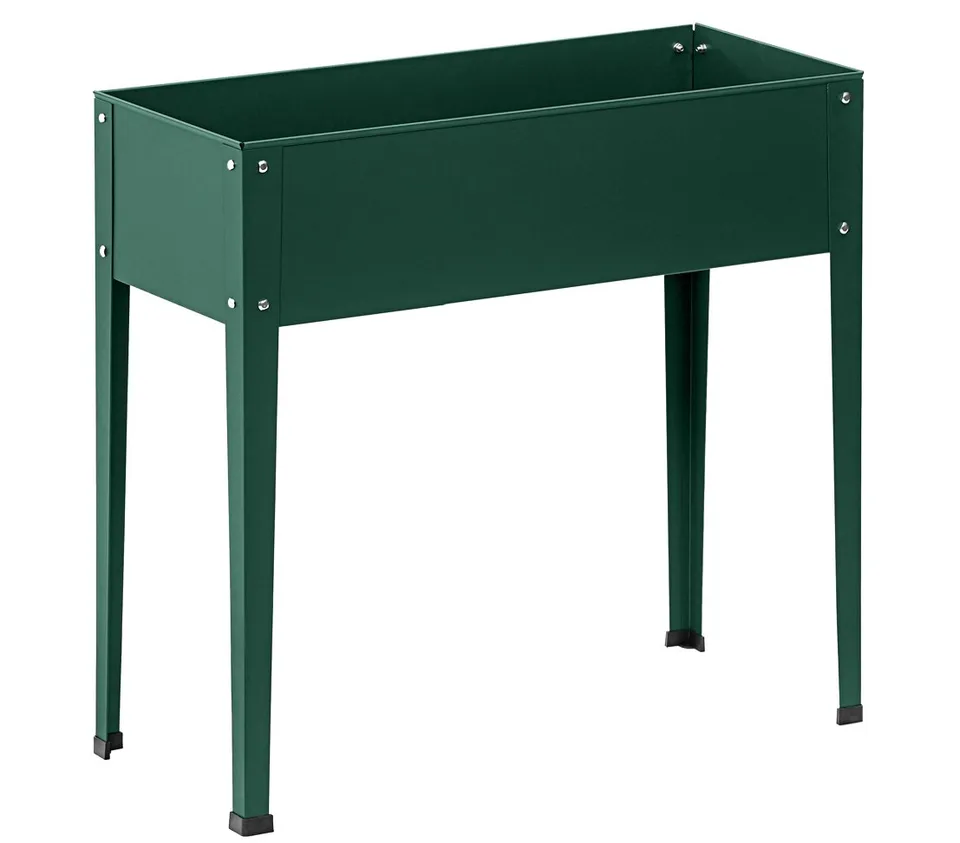 Dehner Premium Lovely Hochbeet Münster Metall dunkelgrün 60x30x80