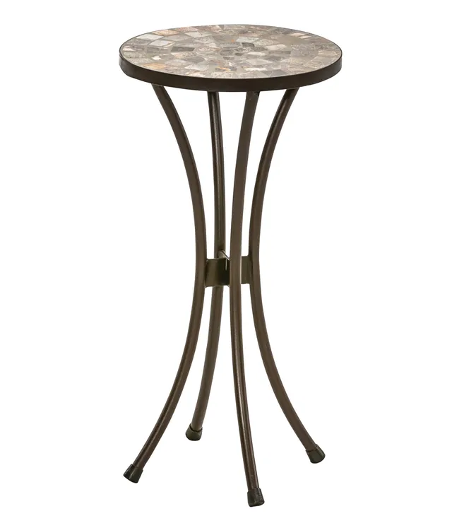 Dehner Blumenhocker Grazia 60cm Mosaik braun grau Eisen