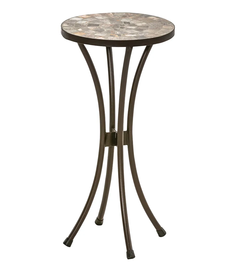 Dehner Blumenhocker Grazia 60cm Mosaik braun grau Eisen