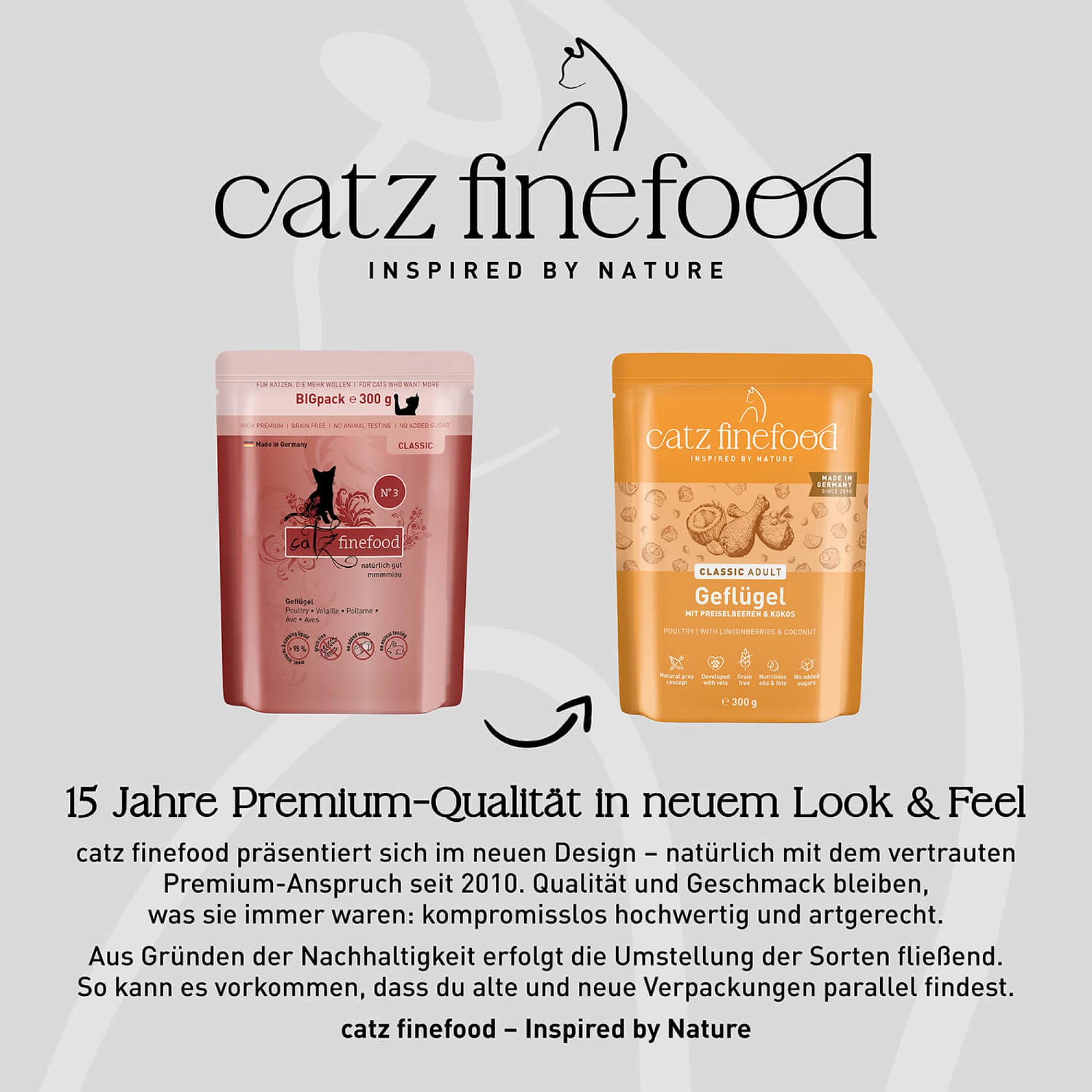 catz finefood N° 3 Geflügel Nassfutter 6x300g getreidefrei