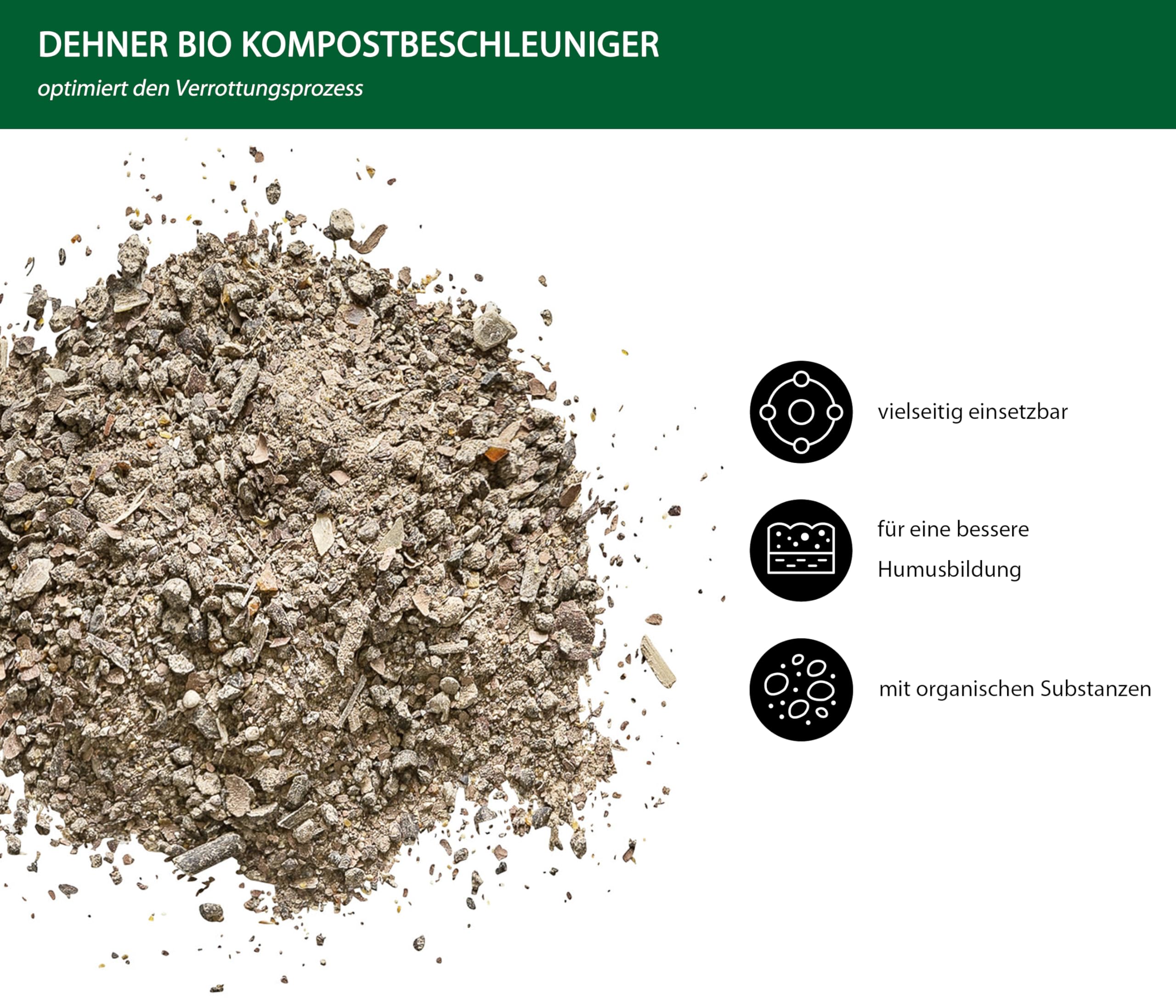 Dehner Bio Kompostbeschleuniger Naturdünger 5 kg organisch NPK