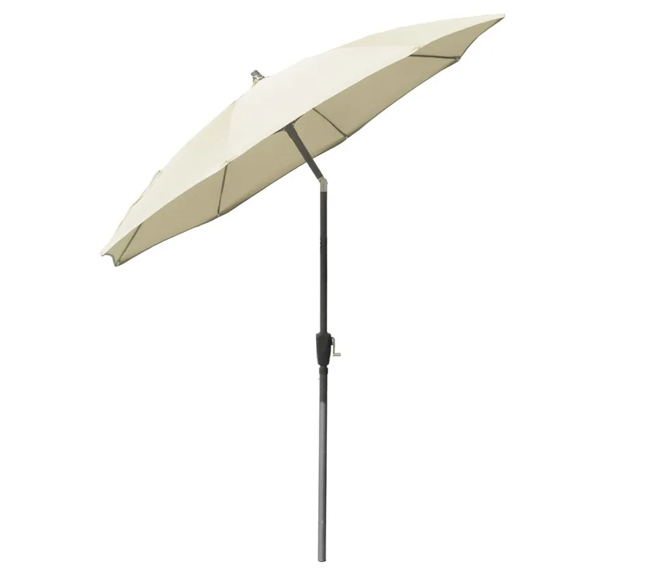 Dehner Premium Lovely Paros Sonnenschirm Ø 2,5 m creme UV80+