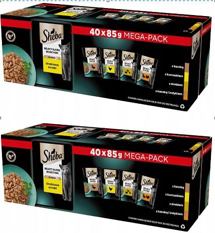 Sheba Selection Mini Filets Nassfutter Geflügel 80x85g Sauce