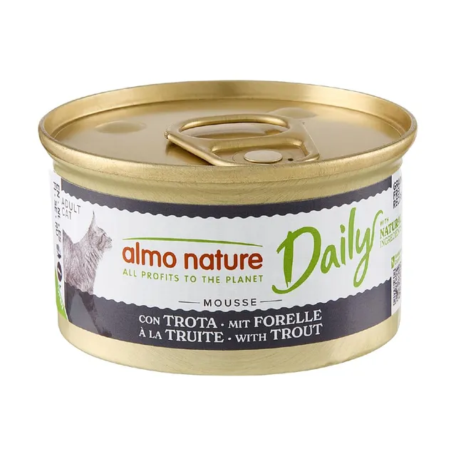 Almo Nature Daily Nassfutter Mousse Forelle 24x85g getreidefrei