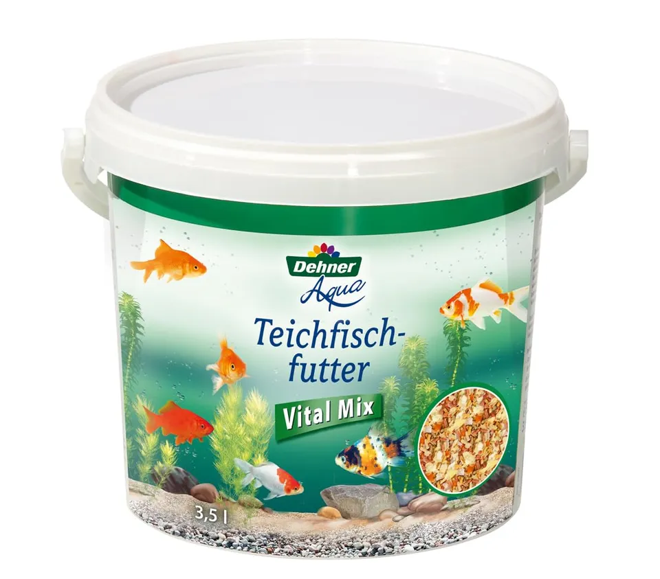 Dehner Aqua Teichfischfutter Vital Mix Fischfutter 3,5 l natürlich