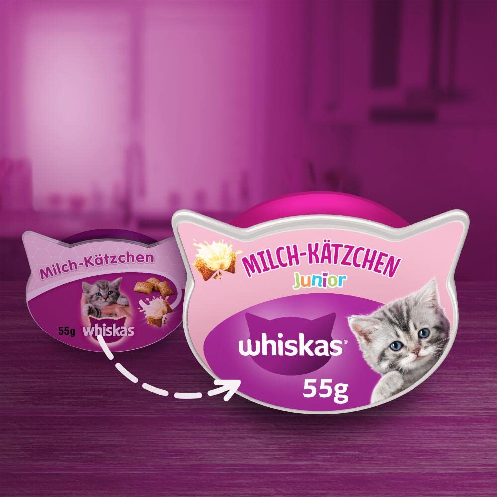 Whiskas Milch-Kätzchen Snack Junior 8x55g cremig-knusprig