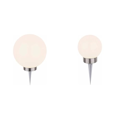 Dehner Solarleuchte Kugel 2er-Set Ø 20+15 cm Farbwechsel