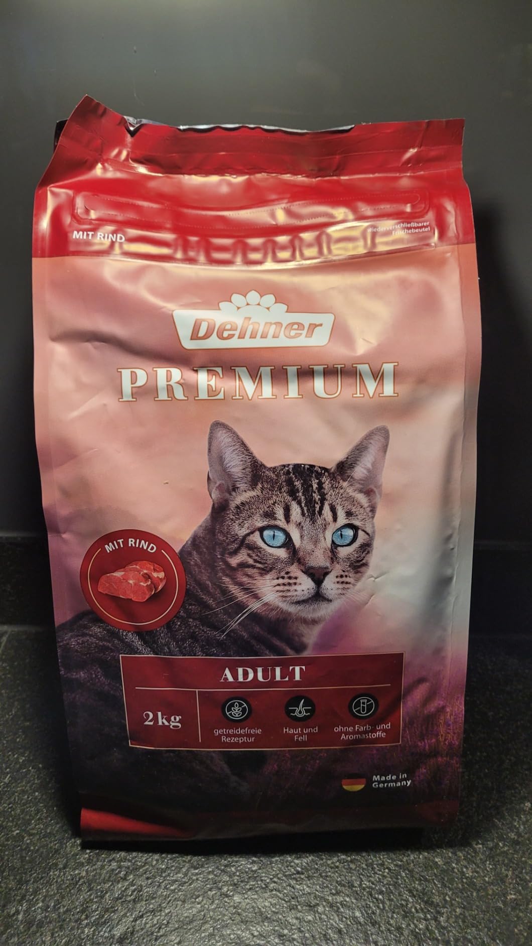 Dehner Premium Trockenfutter Rind 2 kg getreidefrei Adult