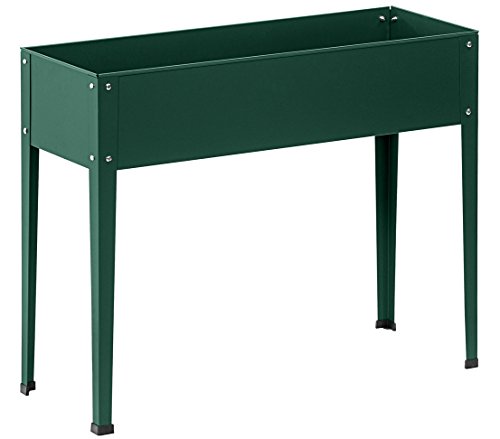 Dehner Münster 2 Hochbeet 100x30 cm 80 cm dunkelgrün Metall