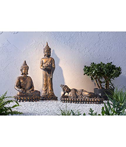 Dehner Premium Lovely Buddha Dekofigur 62,5cm braun gold