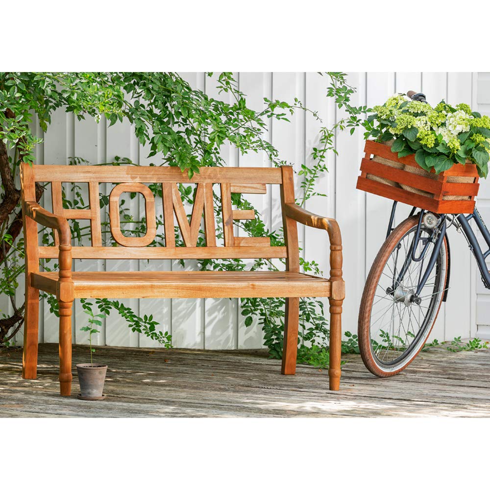 Dehner Home Gartenbank 2-Sitzer Akazienholz 120 cm natur