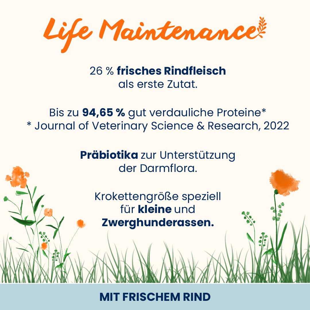 Almo Nature Life Maintenance Hundetrockenfutter 2kg Rind XS-S