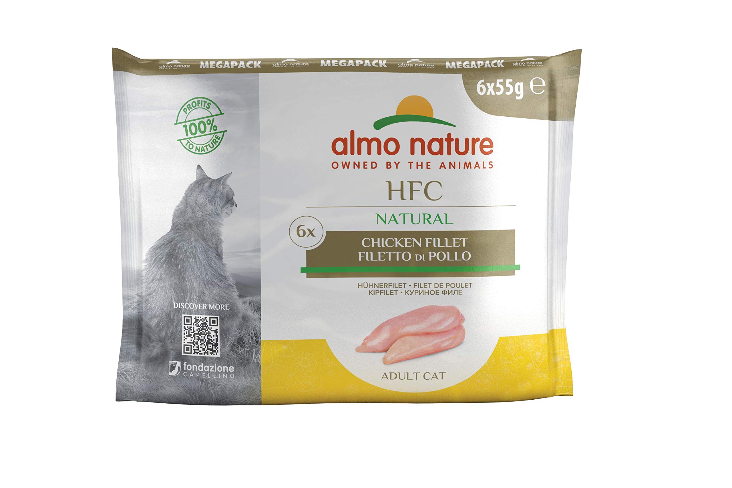Almo Nature HFC Natural Nassfutter Huhn Garnelen 24x55 g
