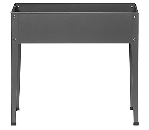 Dehner Hochbeet Münster Hochbeet dunkelgrau 80x57x27 cm Stahl