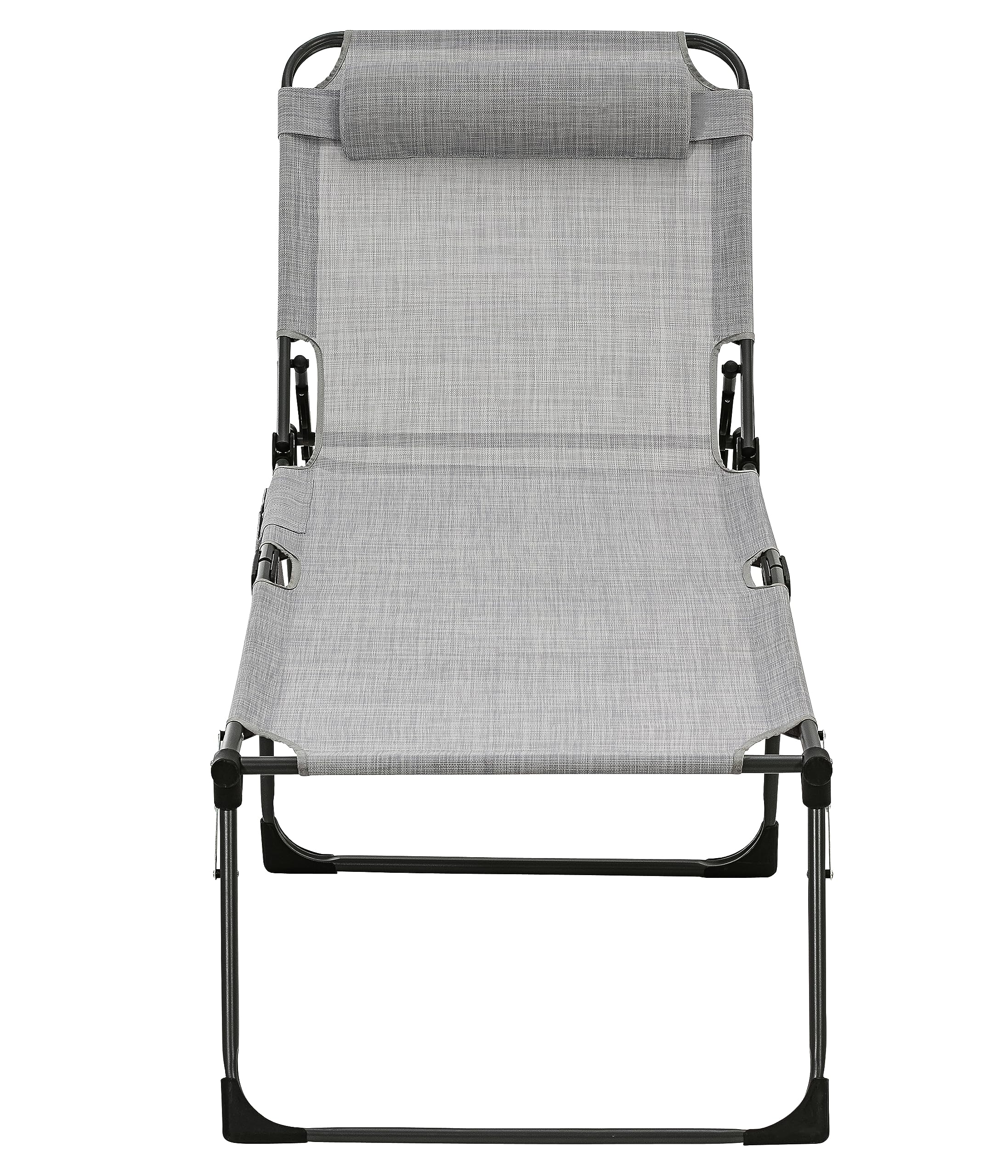Dehner Premium Lovely Mallorca Gartenliege hellgrau Textilene