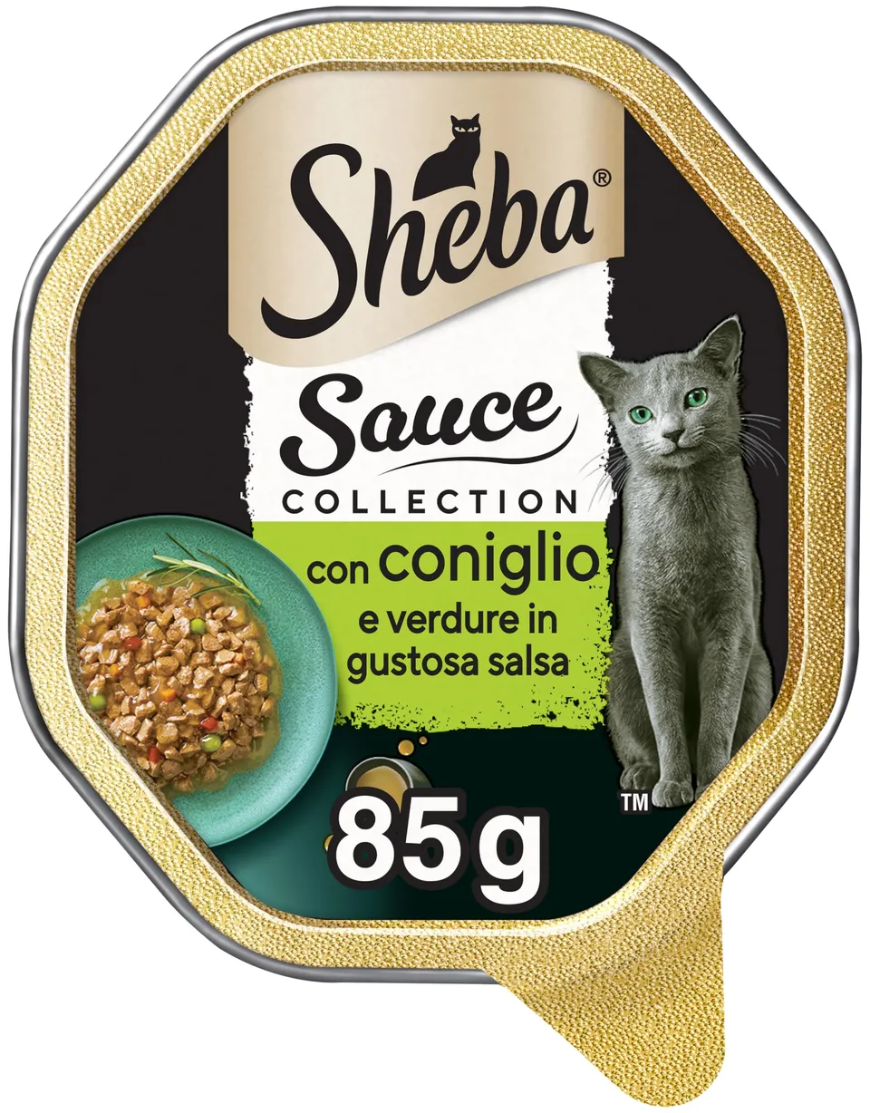 Sheba Sauce Collection Kaninchen und Gemüse Nassfutter 22x85g in Sauce