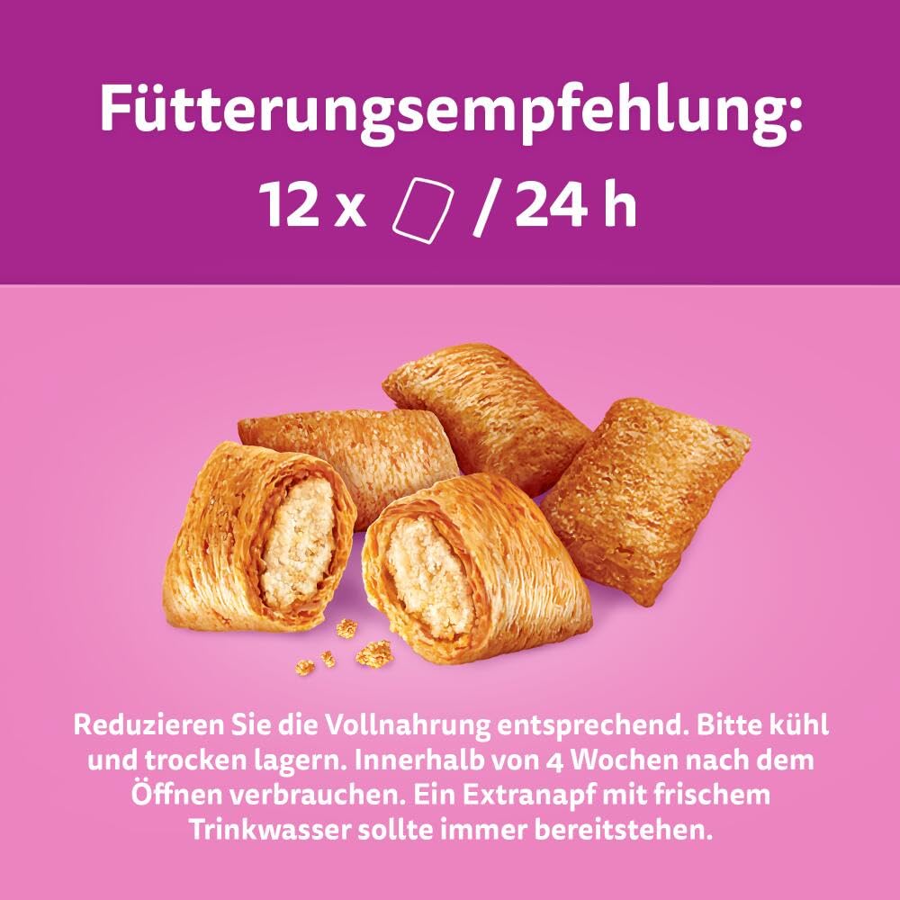 Whiskas Knuspertaschen Katzensnack 18er Mixkarton knusprig