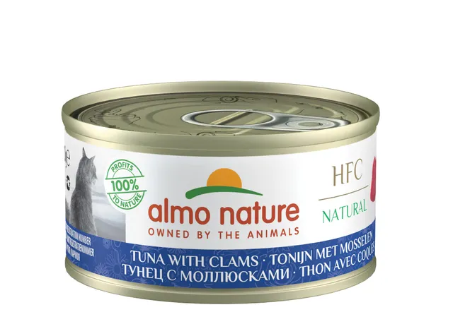 Almo Nature HFC Thunfisch Muscheln Nassfutter 24x70g Brühe