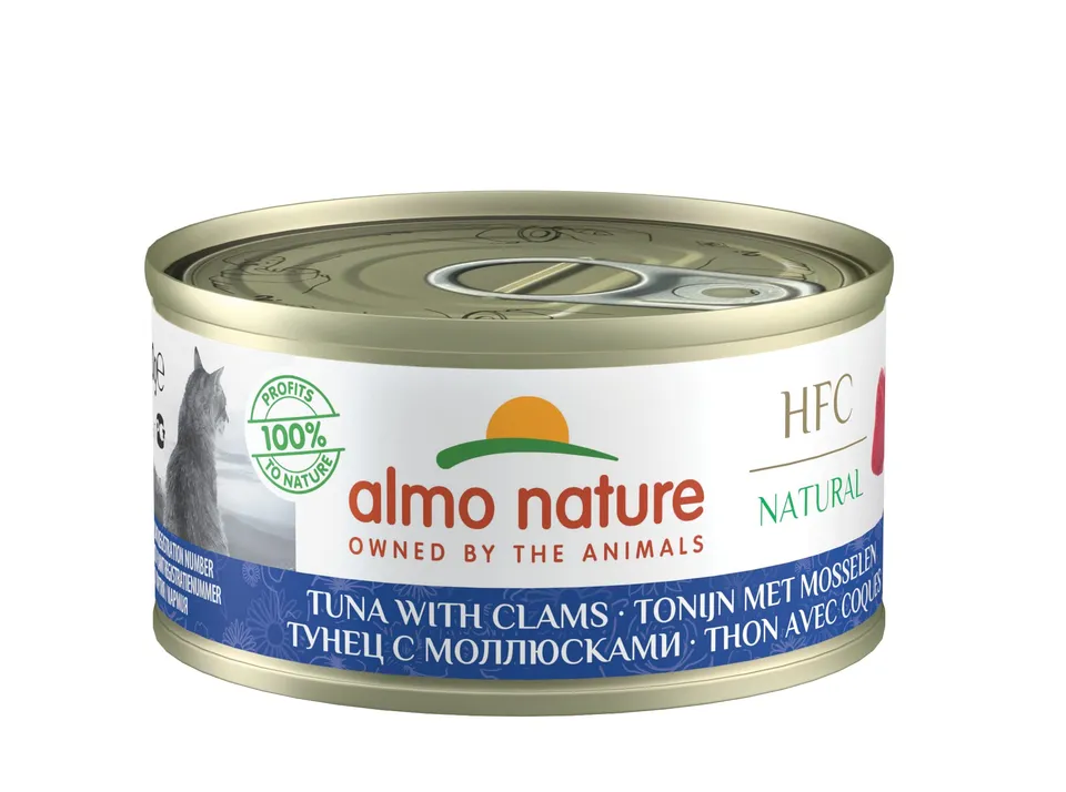 Almo Nature HFC Thunfisch Muscheln Nassfutter 24x70g Brühe