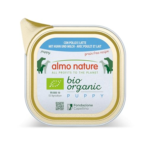 Almo Nature Bio Organic Puppy Nassfutter Huhn 32x100g