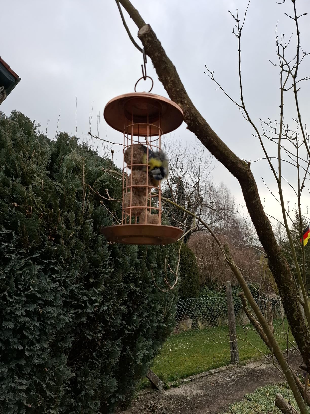Dehner Natura Joelle Meisenknödelsäule Metall kupfer 30 cm