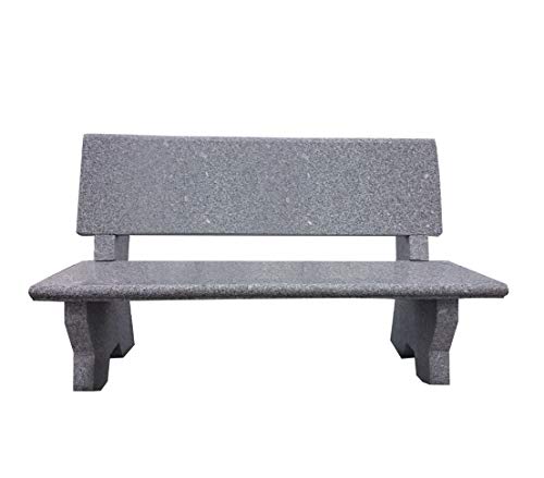 Dehner Premium Lovely Gartenbank 2-Sitzer Granit grau