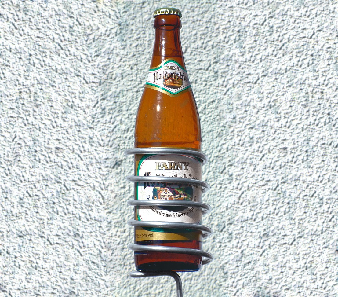 Dehner Bierflaschenhalter Eisen Gartenstab 100cm