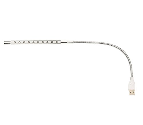 Dehner Lancaster LED Grillbeleuchtung 25 cm USB silber