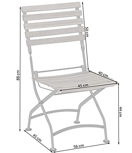 Dehner Tegernsee Klappstuhl Gartenstuhl Akazie braun grau