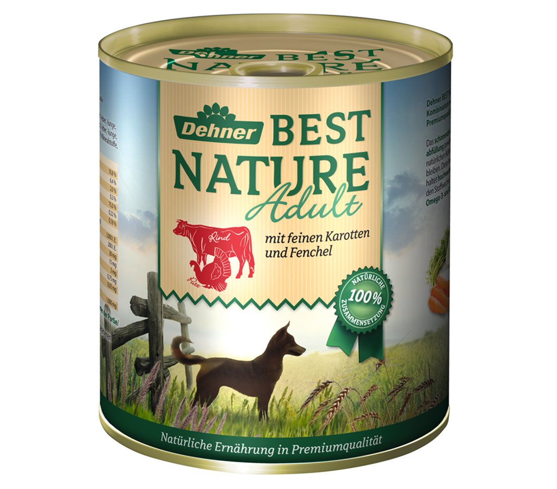 Dehner Best Nature Maxi Adult Trockenfutter Rind Lachs 12,5 kg