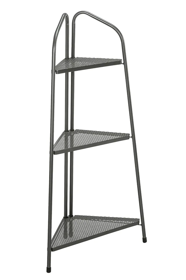 Dehner Savoy Eckregal Metall dunkelgrau 127cm