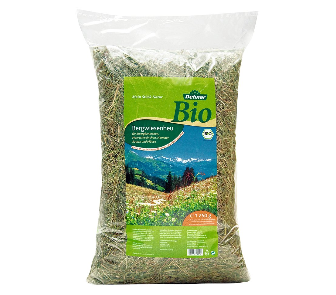 Dehner Bio Bergwiesenheu Nagerfutter 3x1,25 kg