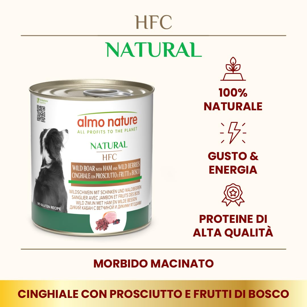 Almo Nature HFC Natural Nassfutter Wildschwein Schinken 12x290g glutenfrei