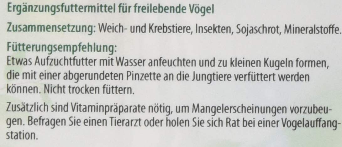 Dehner Natura Wildvogelfutter Aufzuchtfutter 100g