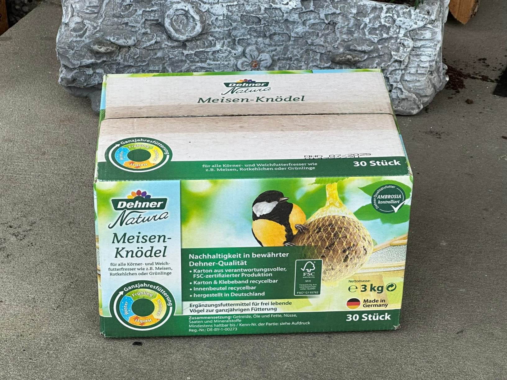Dehner Natura Premium Meisenknödel Netz 30x90g Karton