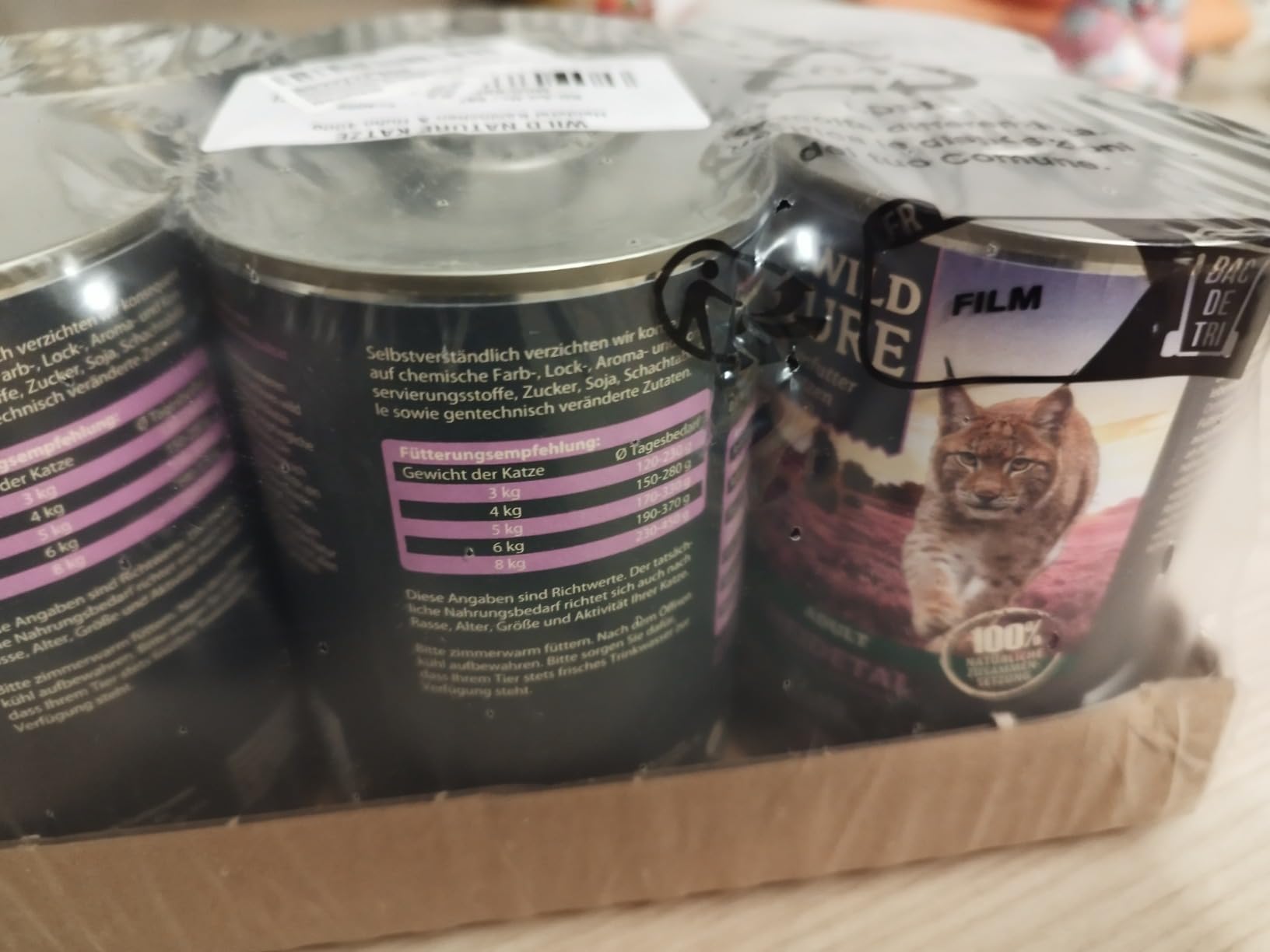 Dehner Wild Nature Heidetal Nassfutter Kaninchen 6x400 g