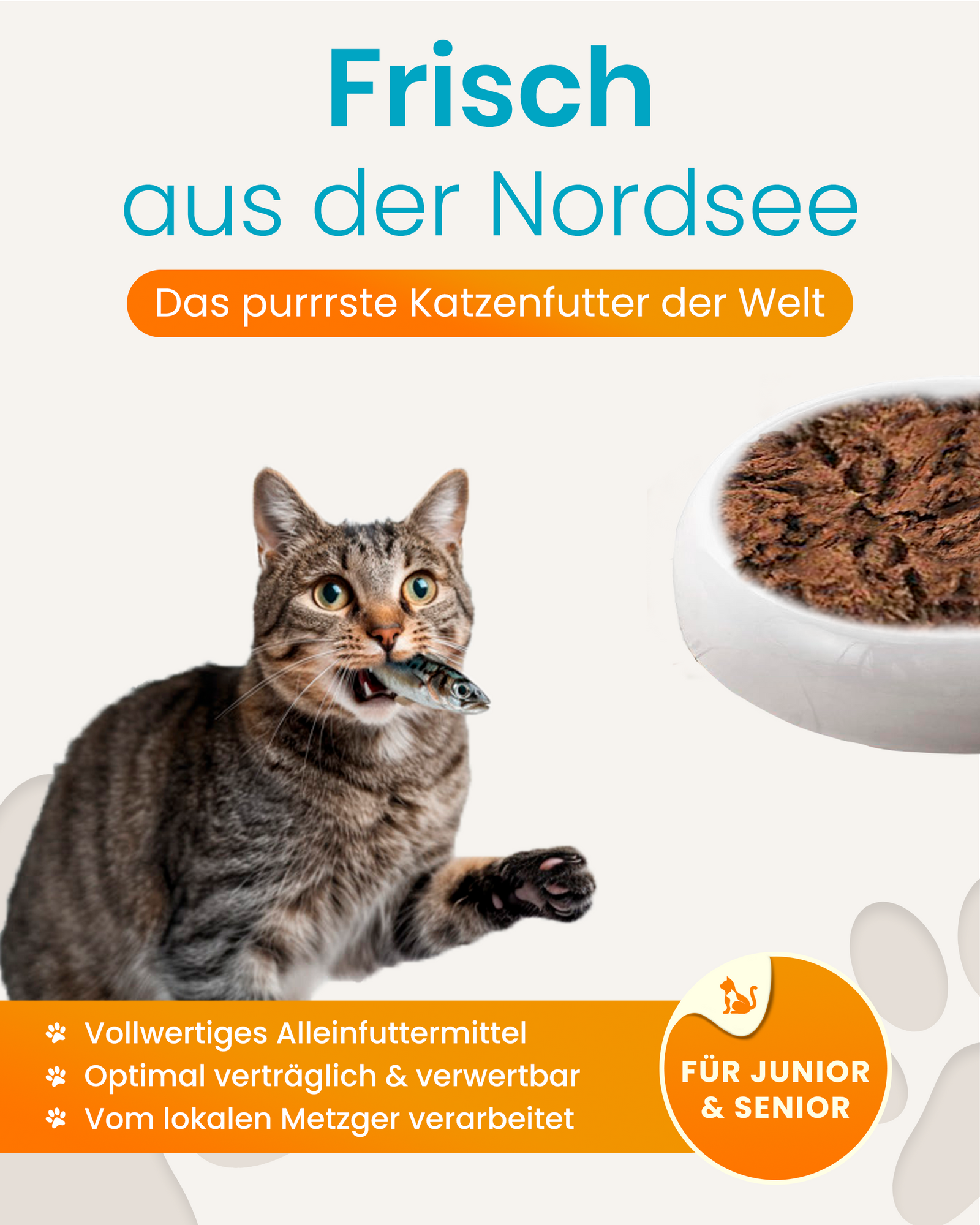 Lucky-Kitty Fisch Premium Hering Nassfutter 1 x 200g getreidefrei
