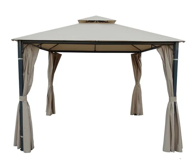 Dehner Dubai Seitenteile Pavillon 3x3m Grau 4 Stück