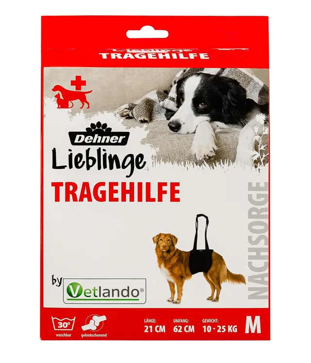 Dehner Lieblinge Tragehilfe Hund M Schwarz Polyester