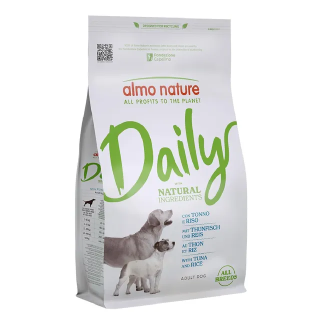 Almo Nature Daily All Breeds Trockenfutter Thunfisch Reis 1,2 kg