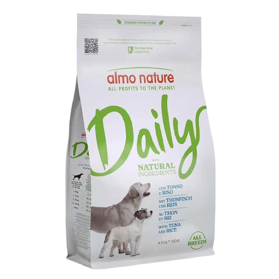 Almo Nature Daily All Breeds Trockenfutter Thunfisch Reis 1,2 kg