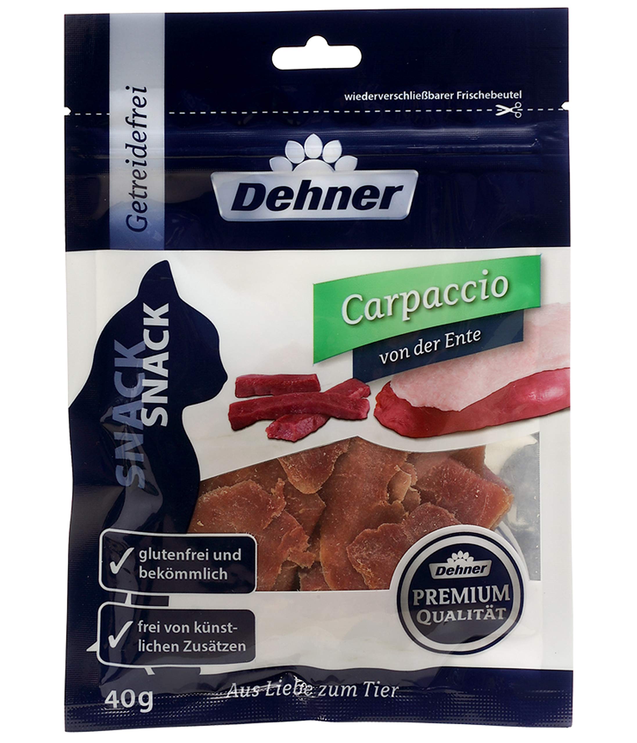 Dehner Premium Lovely Carpaccio Katzensnack Thunfisch 12x40g getreidefrei