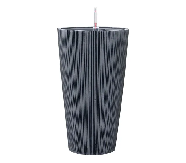 Dehner Living Pflanztopf Bewässerung Ø30 cm anthrazit