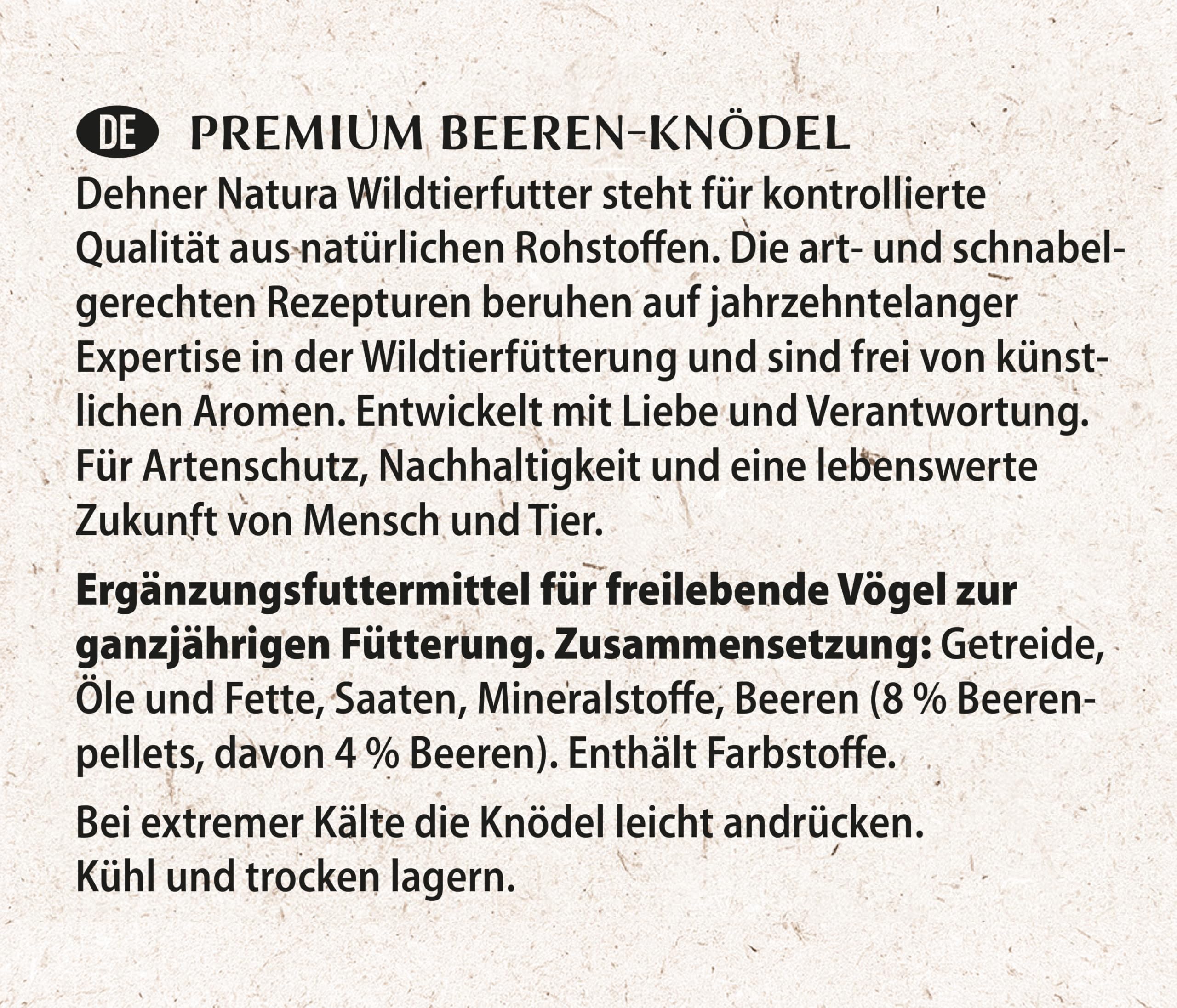 Dehner Natura Beerenknödel Meisenknödel mit Netz 30x90g Beere