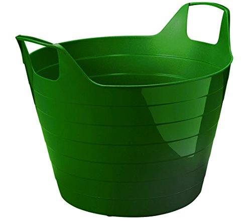 Dehner Flexi Gartenabfall-Korb 30 l Gummi dunkelgrün