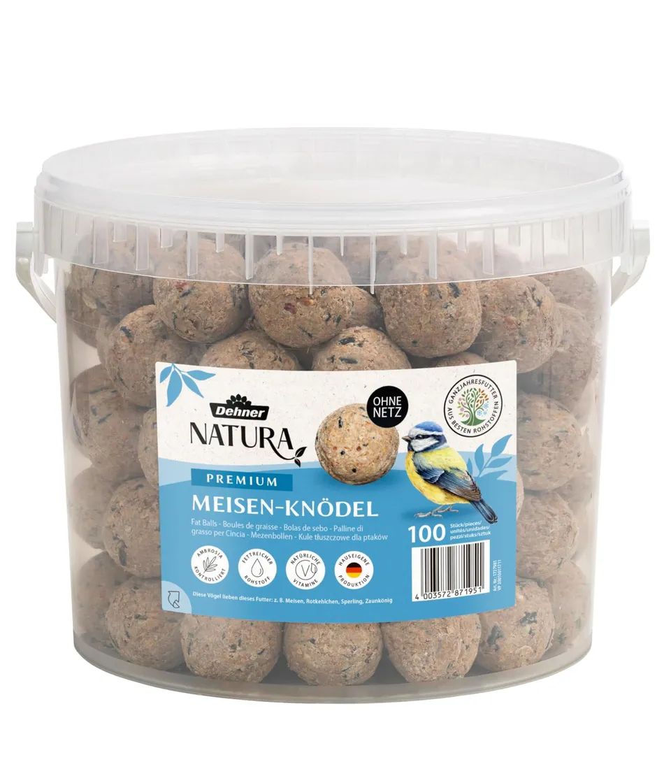 Dehner Natura Meisenknödel ohne Netz Wildvogelfutter 100x90 g