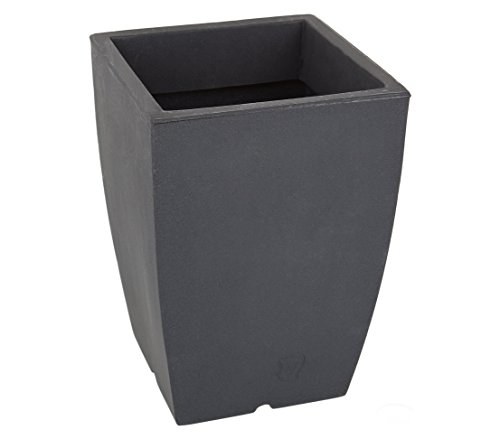 Dehner Bologna Blumentopf Kunststoff 40x40x53 Anthrazit