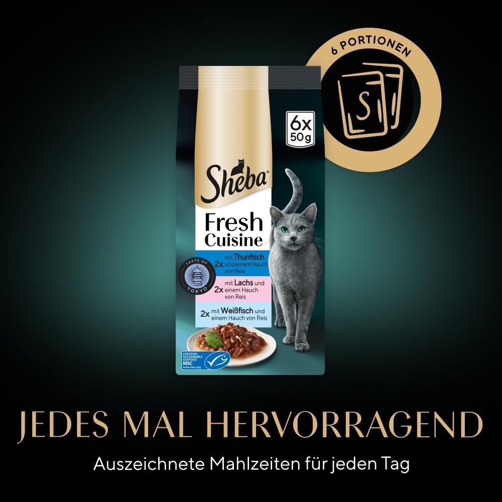 Sheba Fresh Cuisine Taste of Tokyo Nassfutter 36x50g Thunfisch