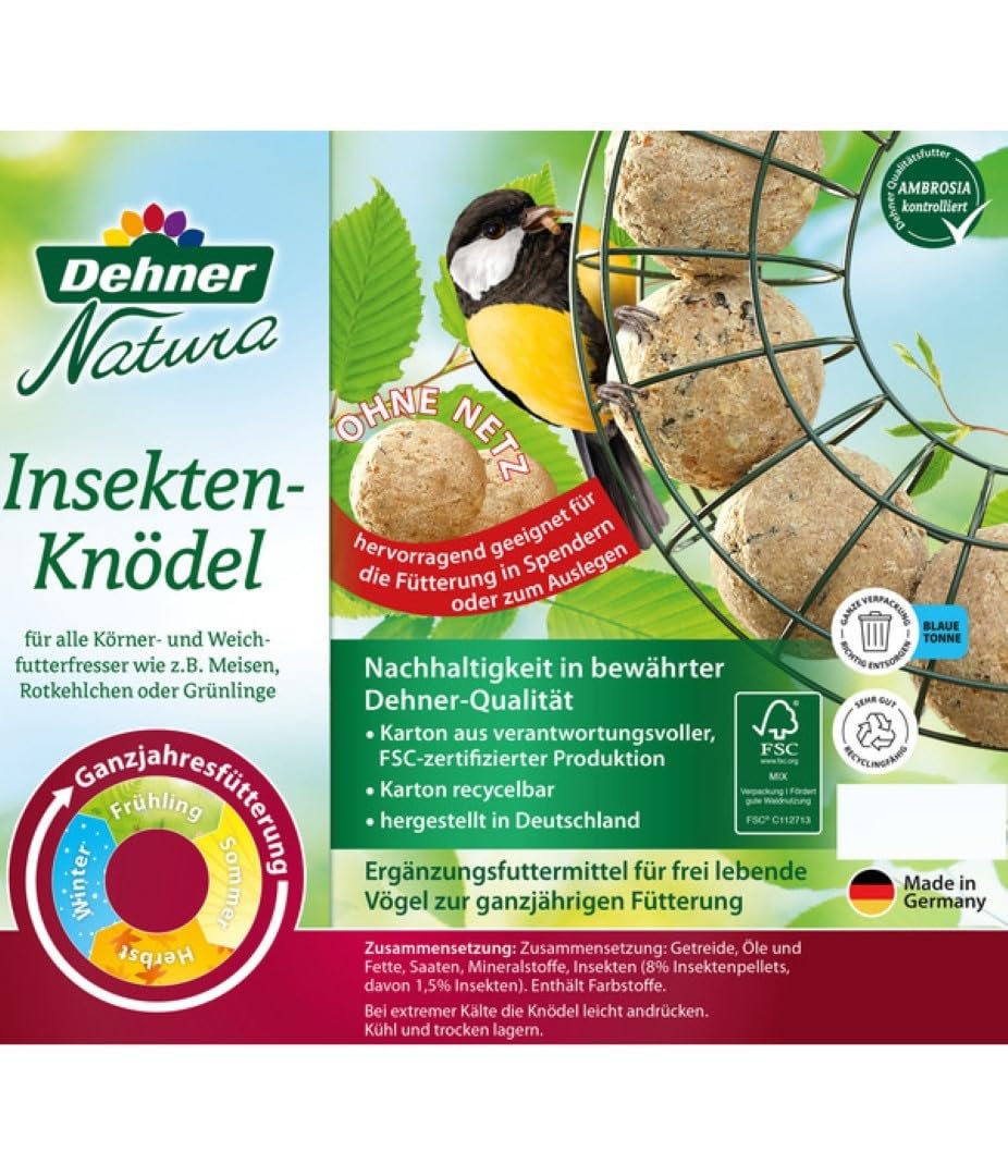 Dehner Natura Meisenknödel o. Netz Insekten 100x90g