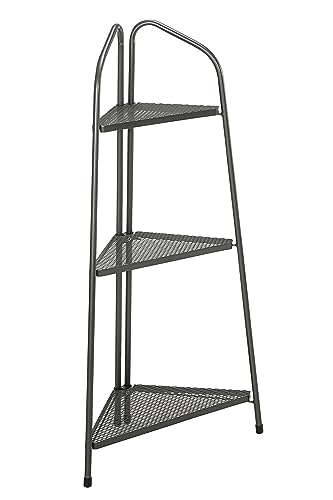 Dehner Savoy Eckregal Metall dunkelgrau 127cm